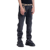 Washed Black Denim Jeans